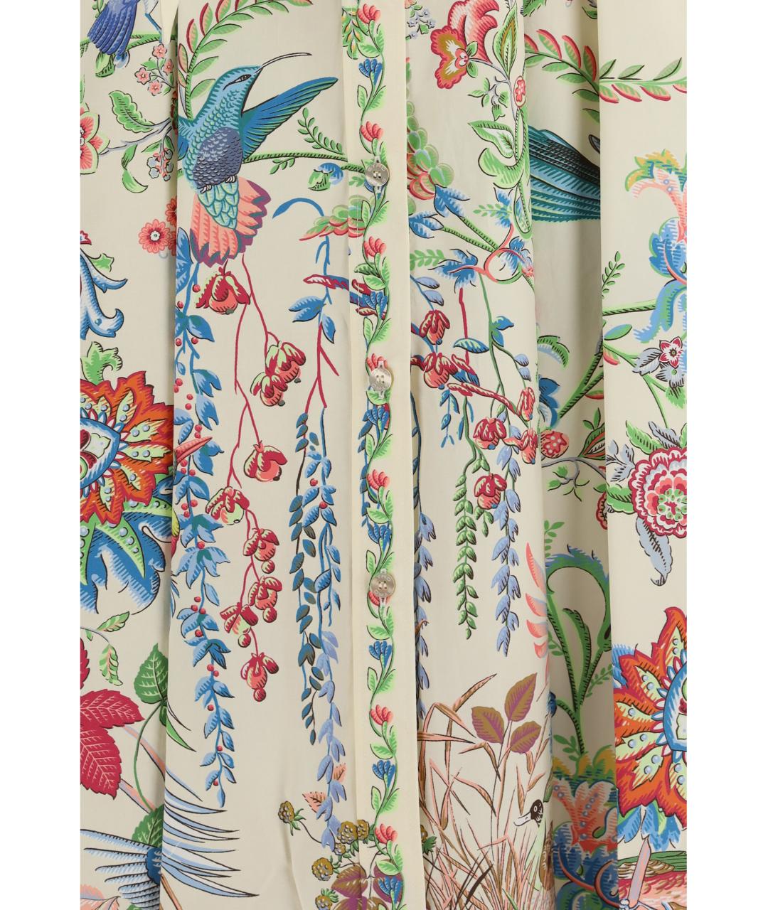 ETRO Мульти хлопковое повседневное платье, фото 3