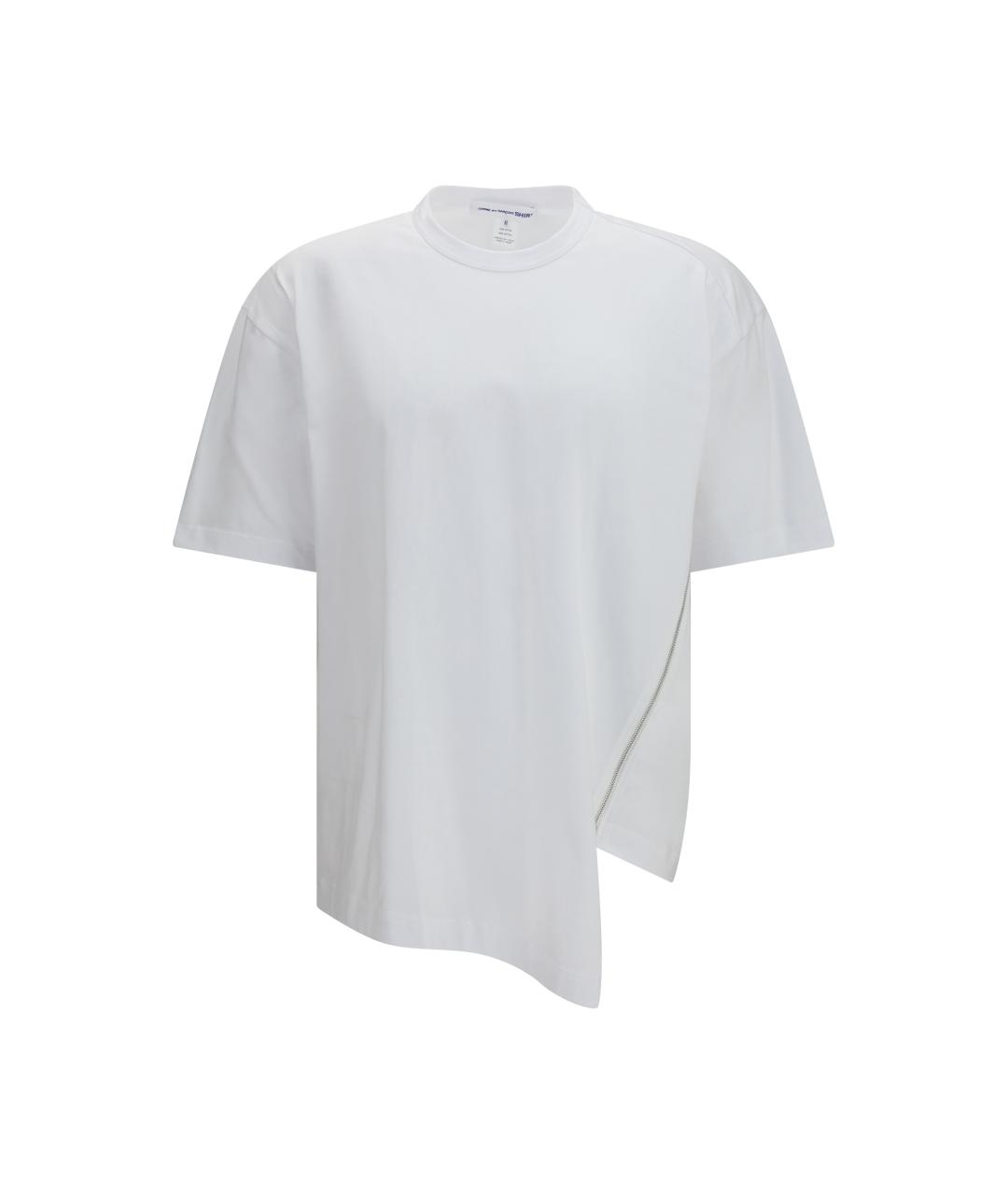 COMME DES GARÇONS SHIRT Белая хлопковая футболка, фото 1