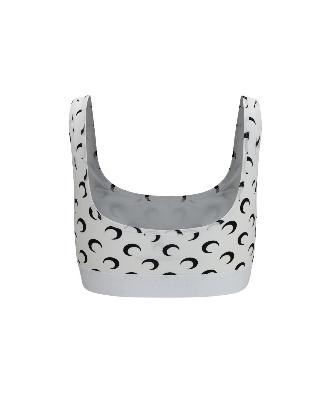 MARINE SERRE Белая полиамидовая майка, фото 2