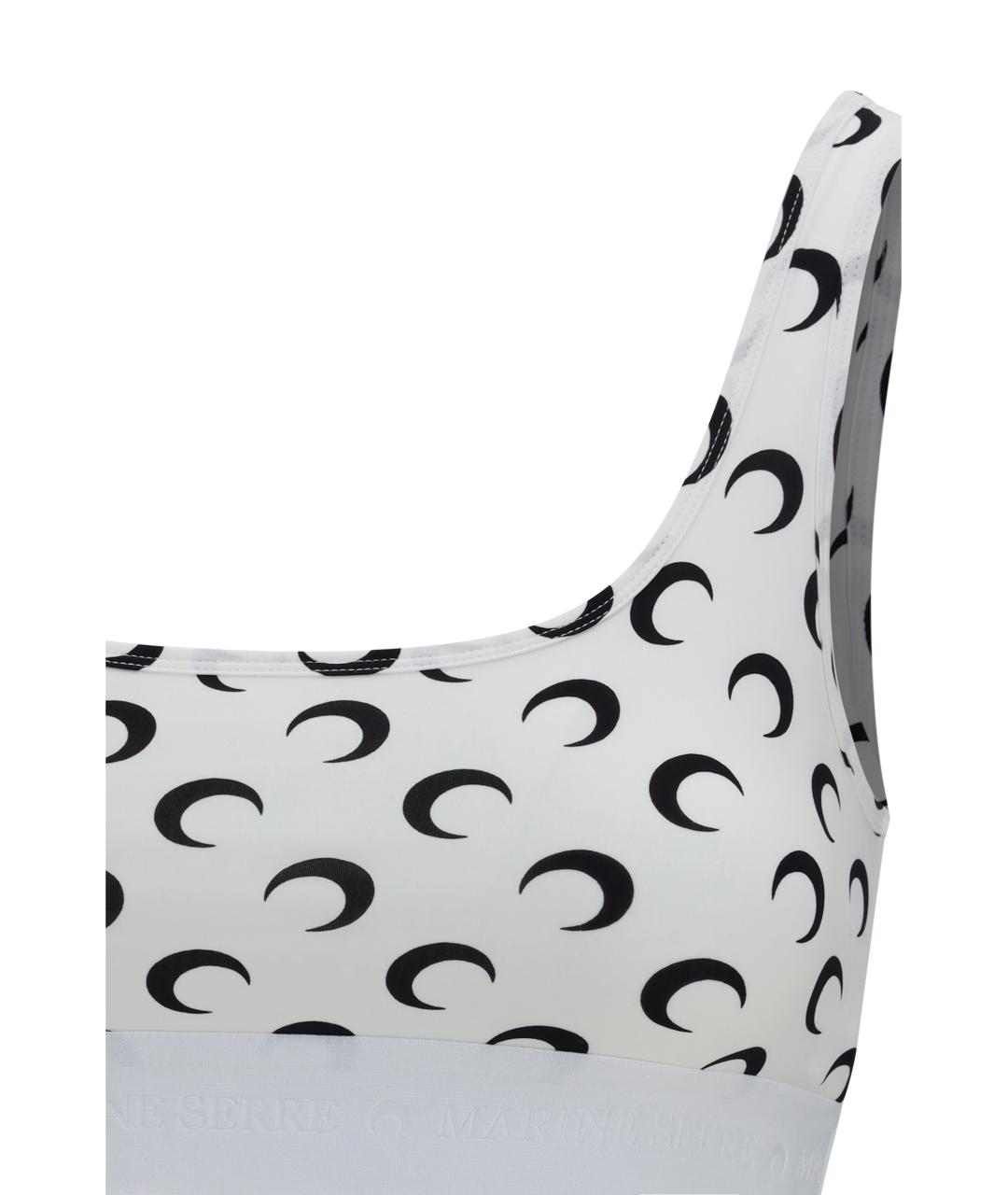 MARINE SERRE Белая полиамидовая майка, фото 3