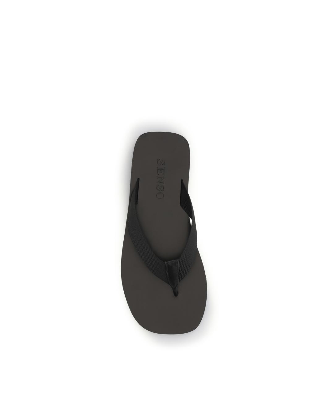 SENSO Черные текстильные сандалии, фото 4