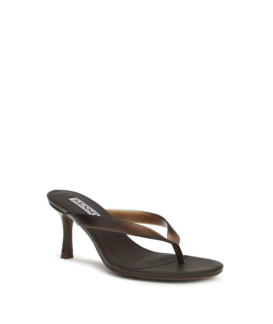 SENSO Коричневые кожаные мюли, фото 2