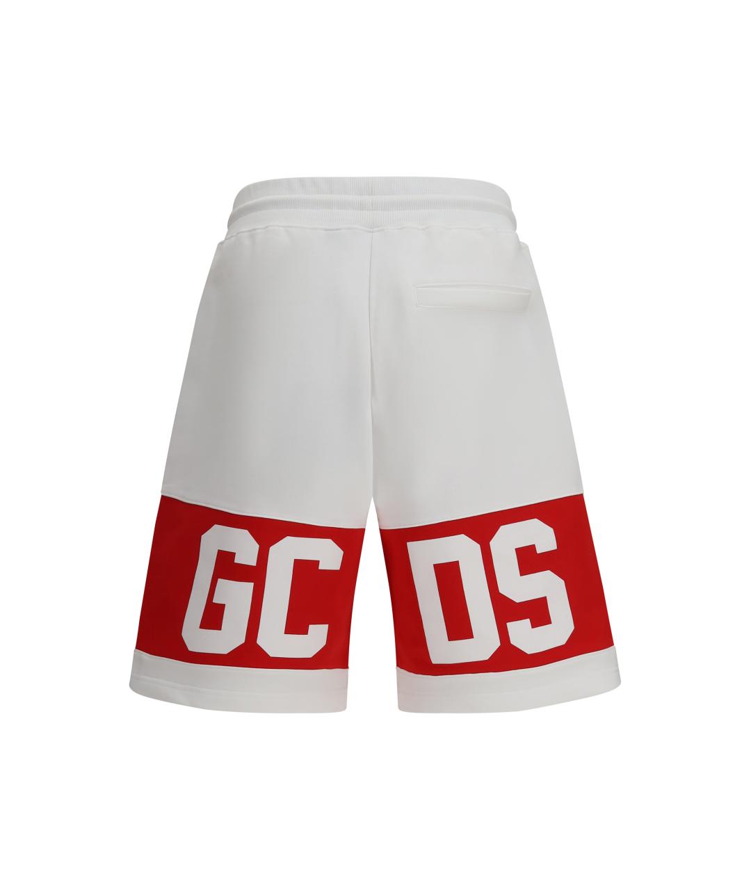GCDS Белые хлопковые шорты, фото 2
