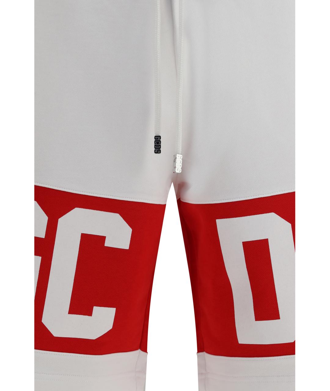 GCDS Белые хлопковые шорты, фото 3