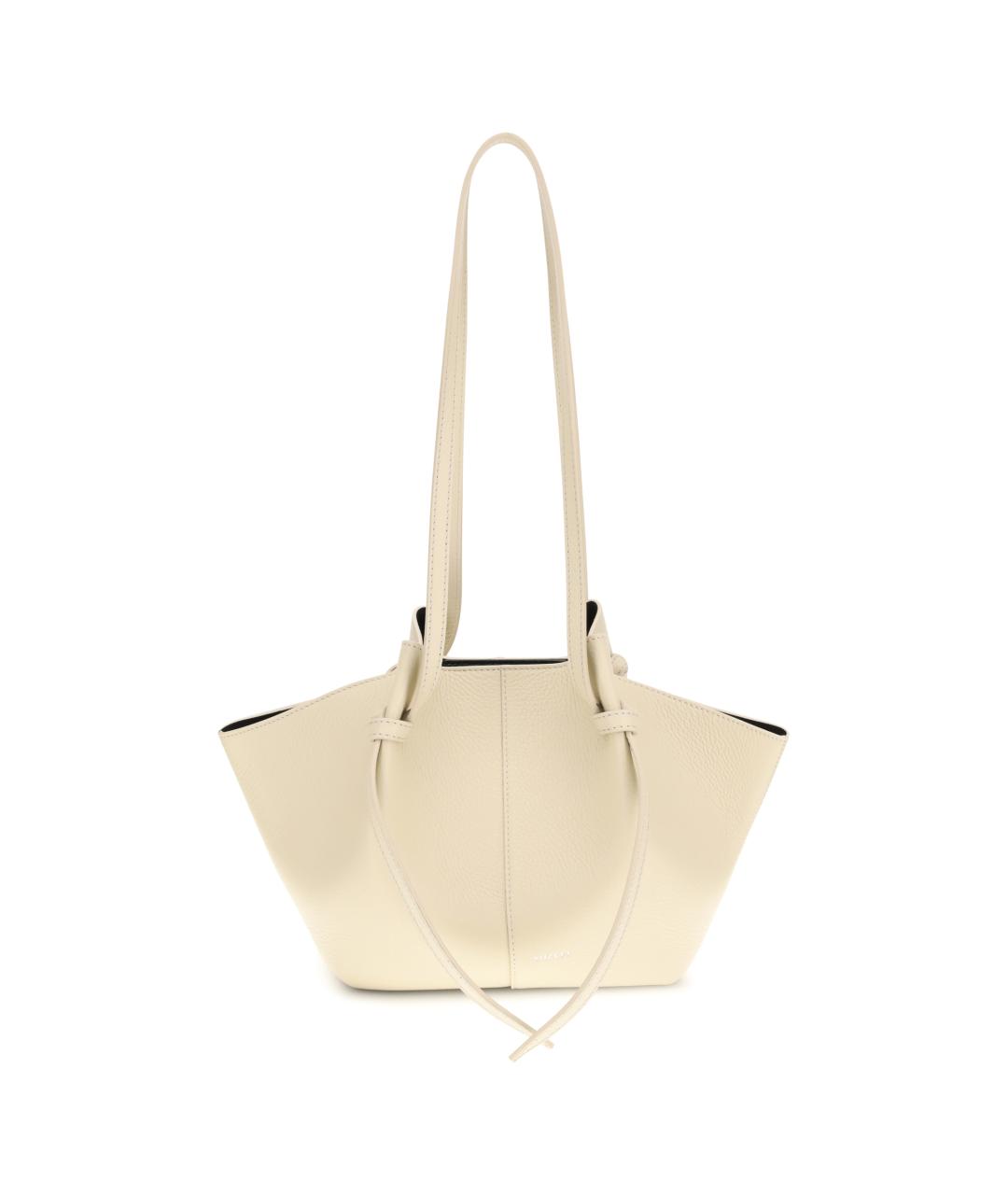 YUZEFI Бежевая кожаная сумка тоут, фото 1