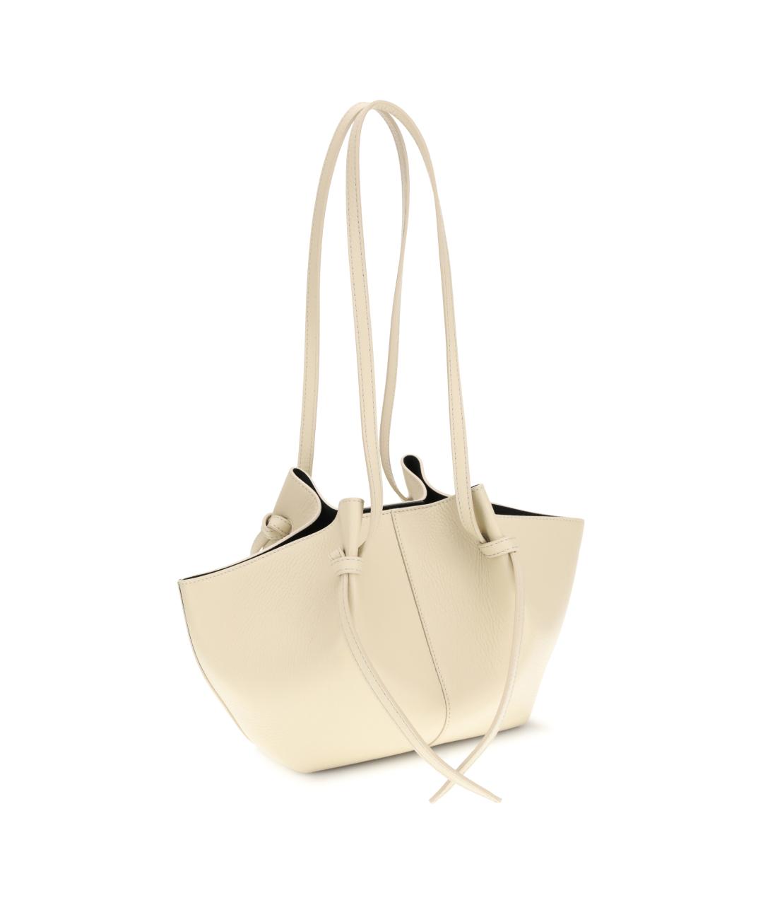 YUZEFI Бежевая кожаная сумка тоут, фото 3