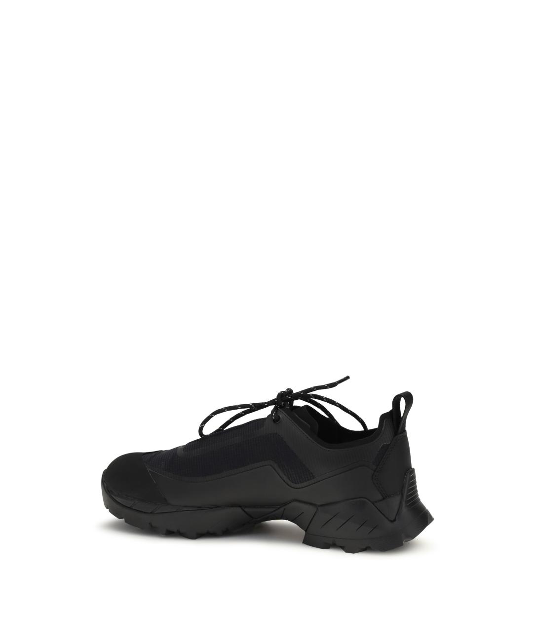 ROA Черные текстильные низкие кроссовки / кеды, фото 3