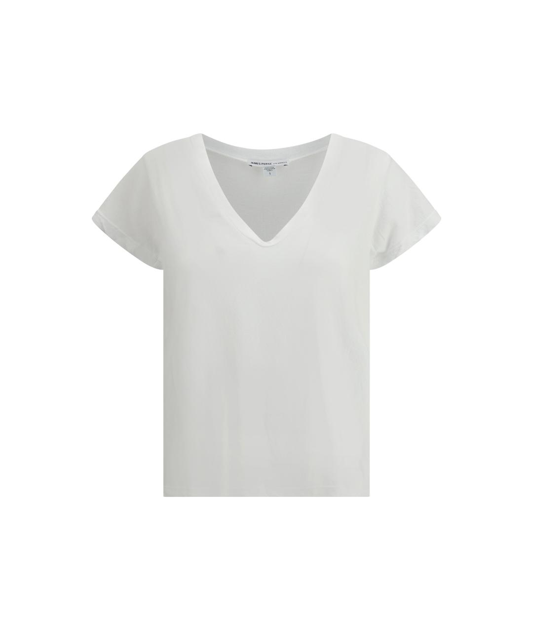 JAMES PERSE Белая хлопковая футболка, фото 4