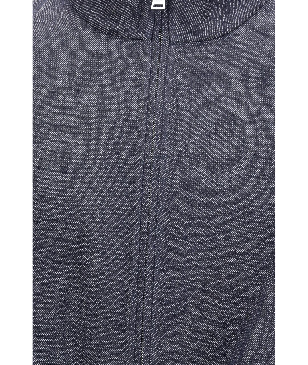 FENDI Синяя льняная куртка, фото 3