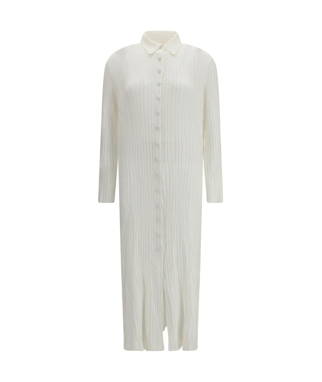 GONGDID DESIGN Белое полиэстеровое повседневное платье, фото 1