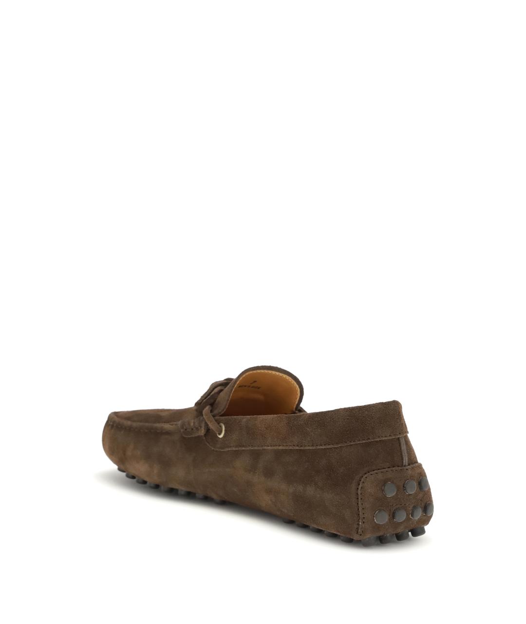 TOD'S Коричневые замшевые лоферы, фото 3