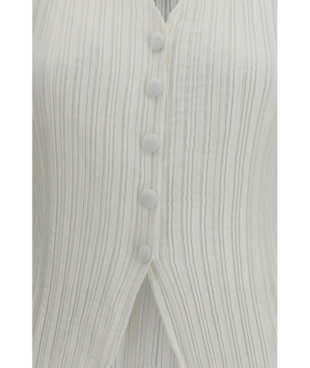 GONGDID DESIGN Белая полиэстеровая жилетка, фото 3