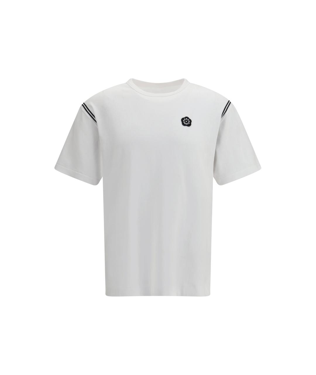 KENZO Белая хлопковая футболка, фото 4