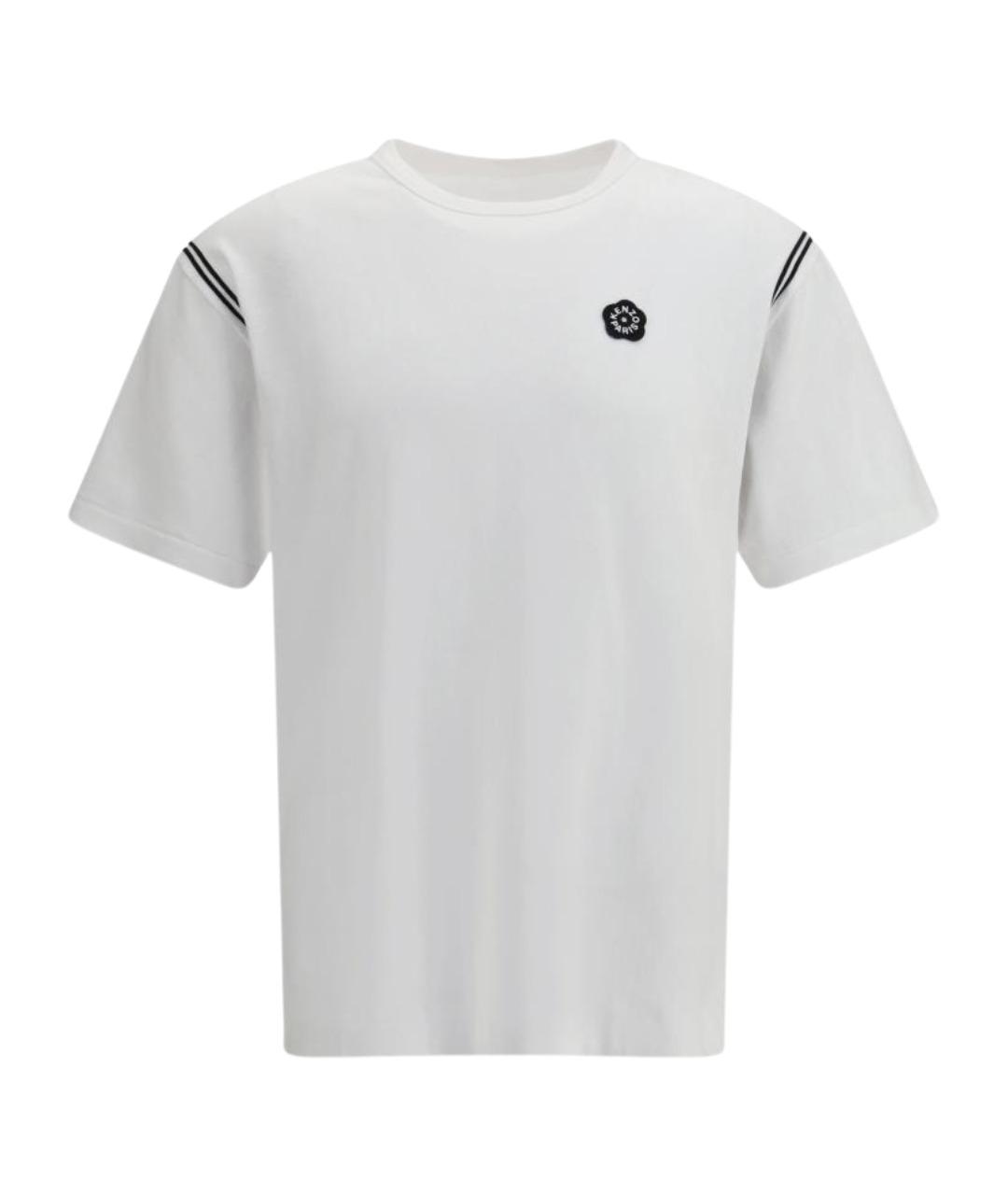 KENZO Белая хлопковая футболка, фото 1