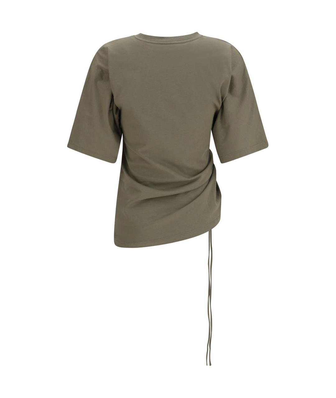 BALMAIN Бежевая хлопковая футболка, фото 2