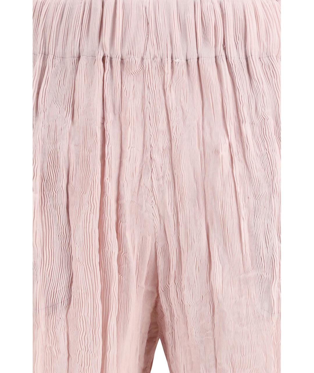 GONGDID DESIGN Розовые полиэстеровые прямые брюки, фото 3