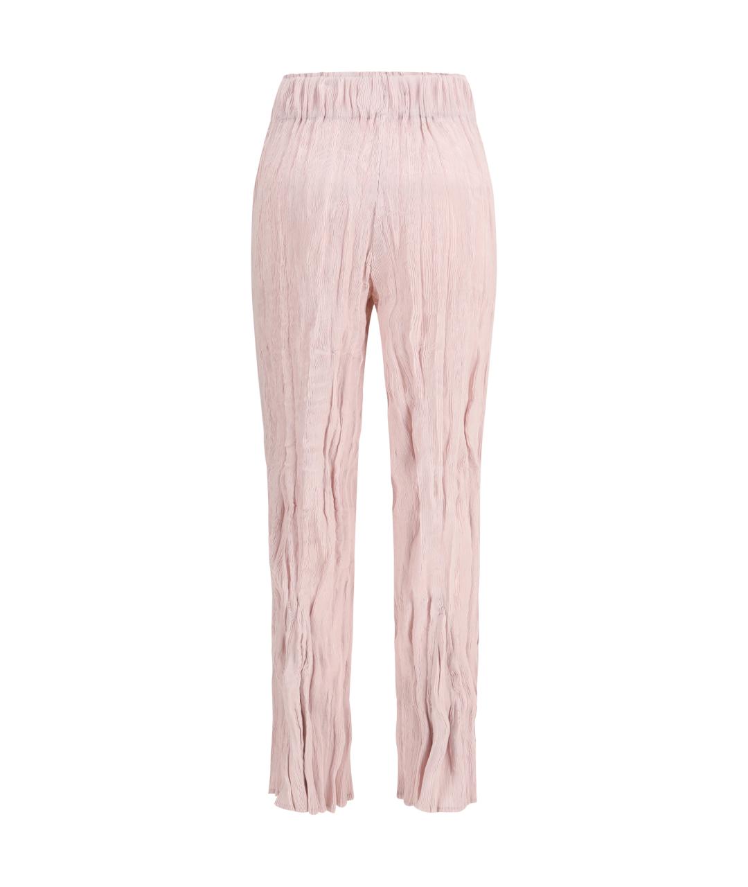 GONGDID DESIGN Розовые полиэстеровые прямые брюки, фото 2