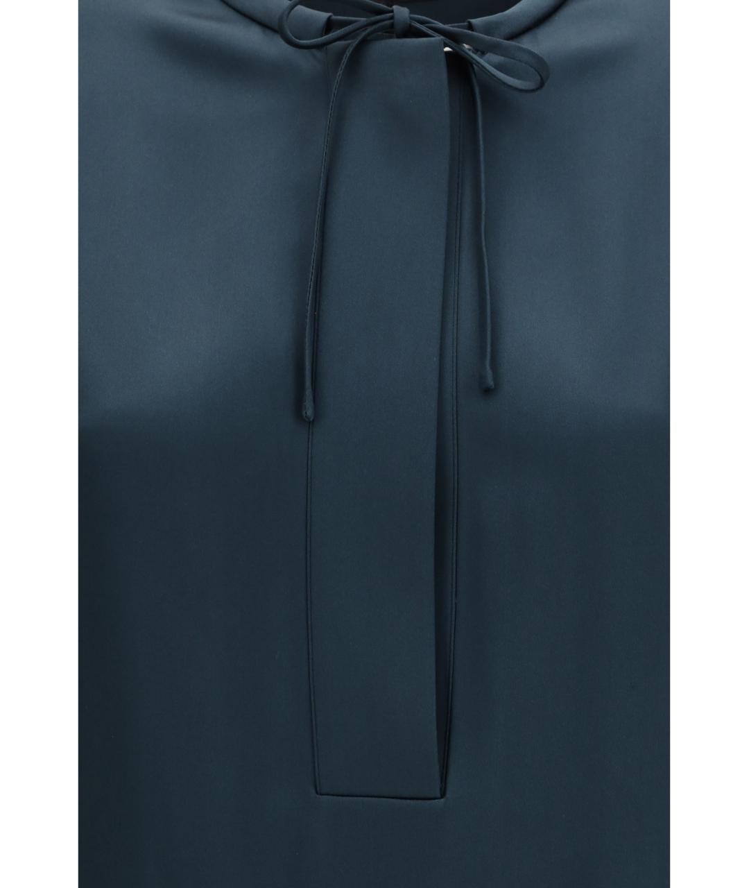 GIORGIO ARMANI Зеленая шелковая блузы, фото 3