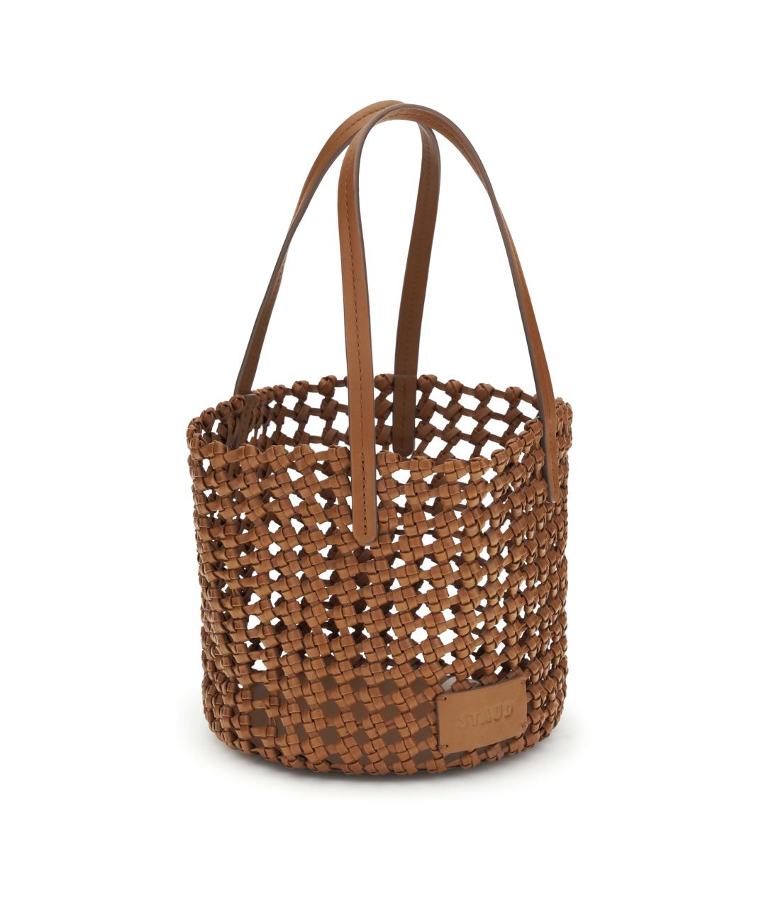 STAUD Коричневая кожаная сумка тоут, фото 2