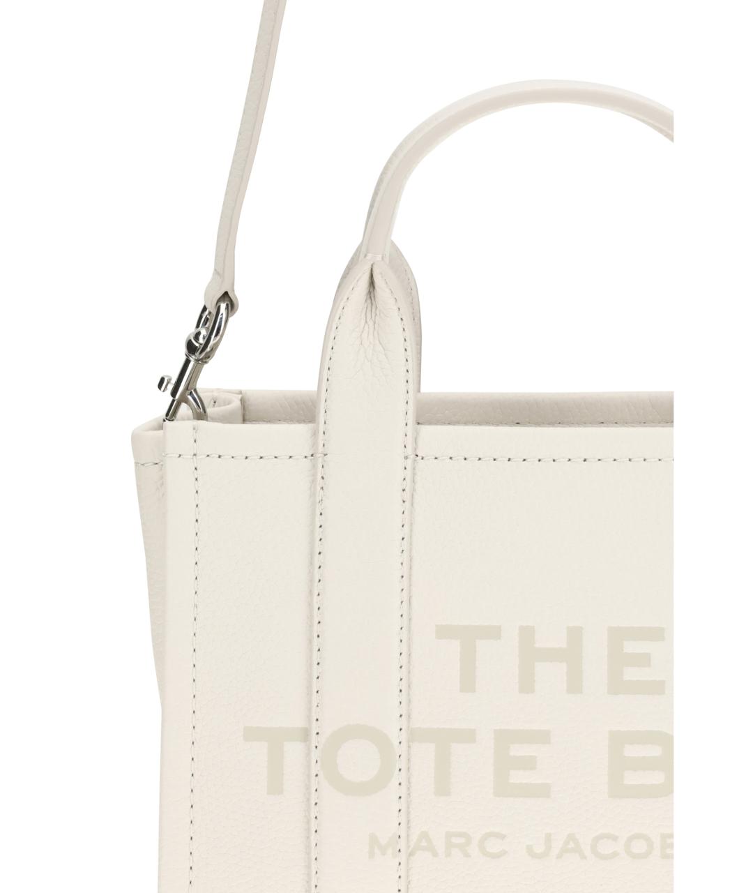 MARC JACOBS Белая кожаная сумка тоут, фото 4