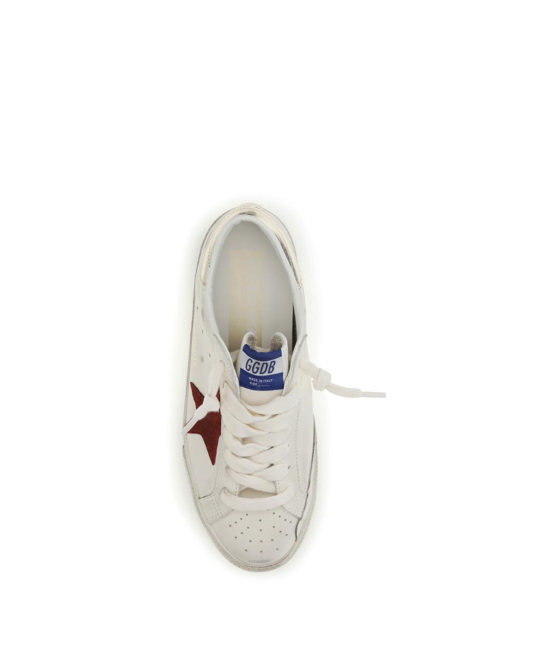 GOLDEN GOOSE DELUXE BRAND Белые кожаные низкие кроссовки / кеды, фото 4