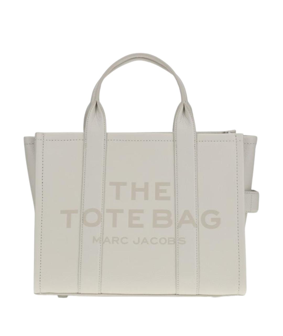 MARC JACOBS Белая кожаная сумка тоут, фото 1