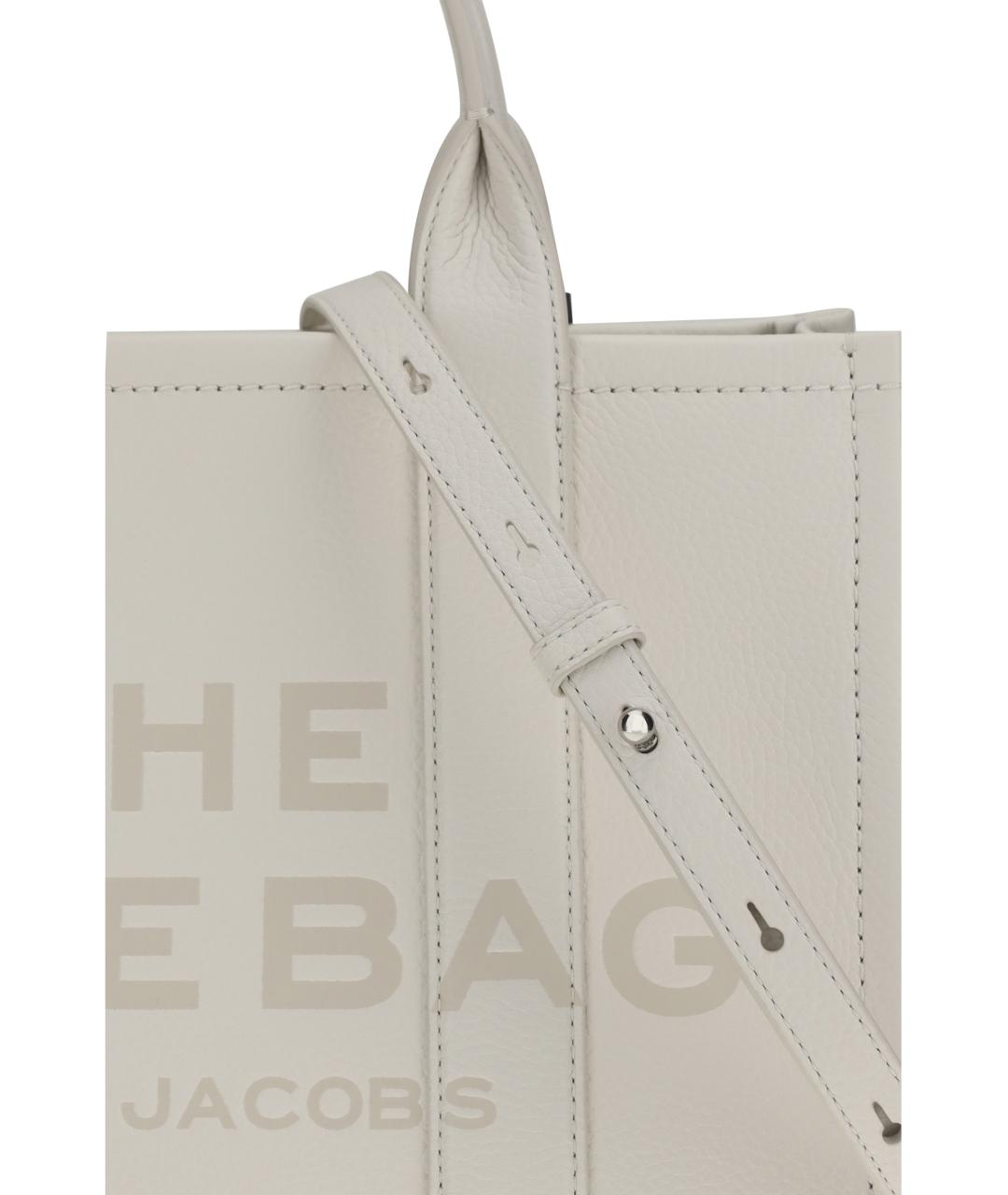 MARC JACOBS Белая кожаная сумка тоут, фото 4