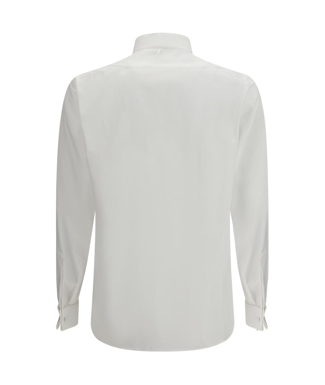 TOM FORD Белая хлопковая классическая рубашка, фото 2