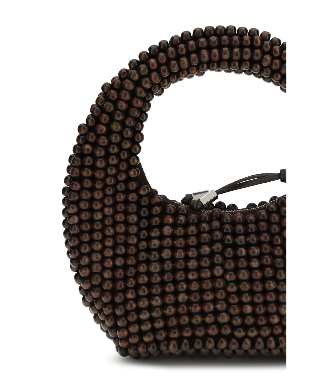 STAUD Коричневая сумка с короткими ручками, фото 4