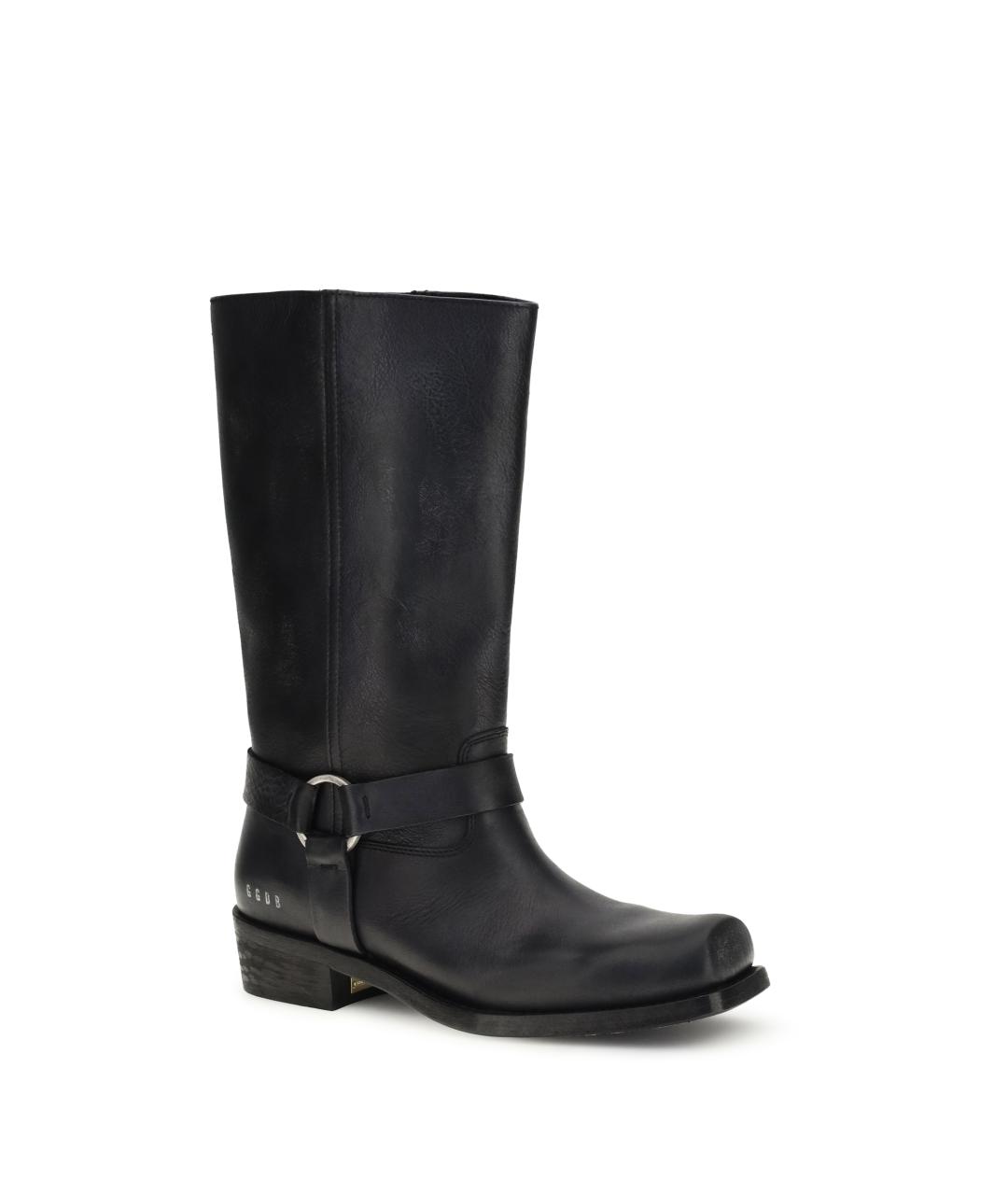 GOLDEN GOOSE DELUXE BRAND Черные кожаные ботинки, фото 2