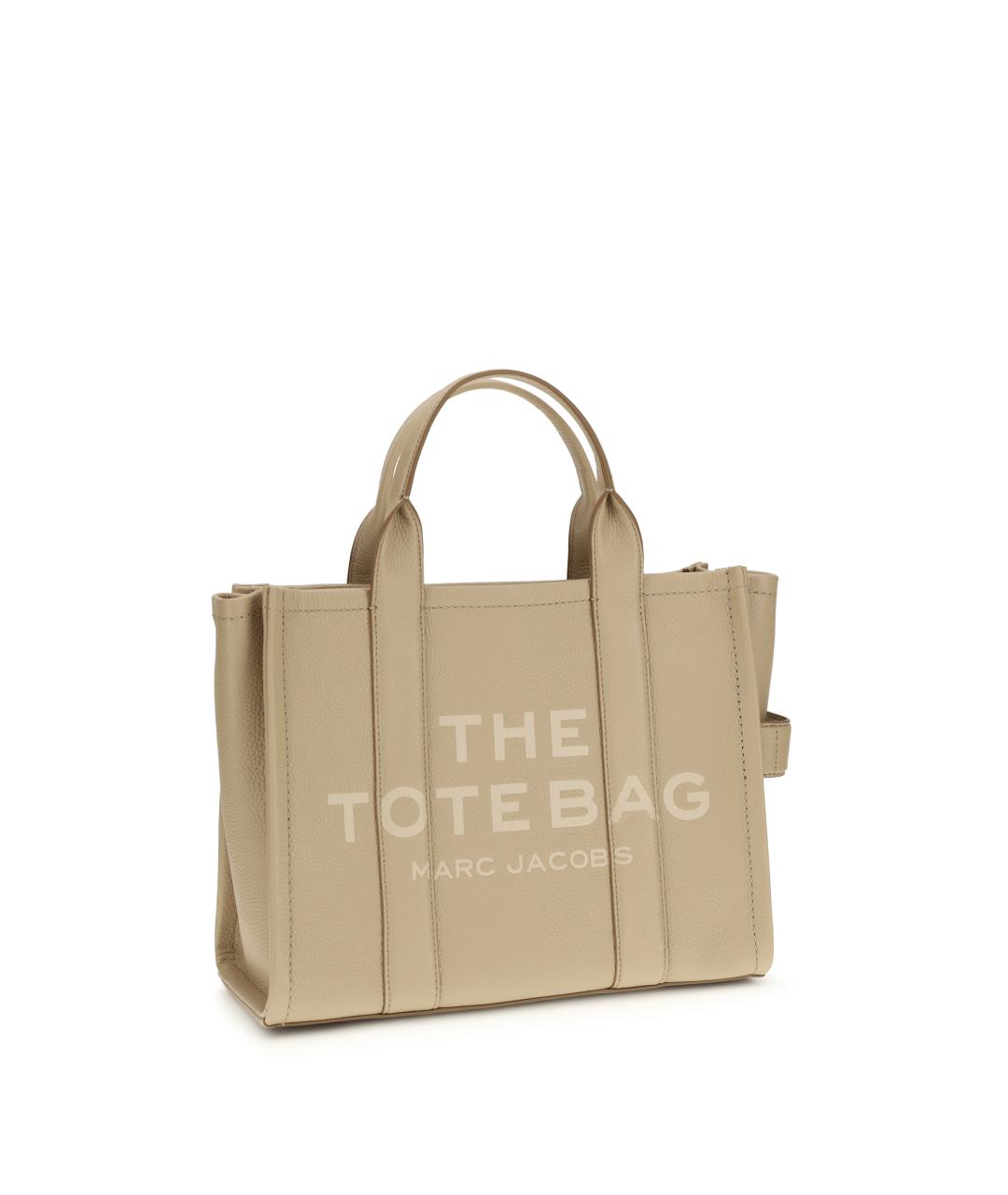 MARC JACOBS Бежевая кожаная сумка тоут, фото 2