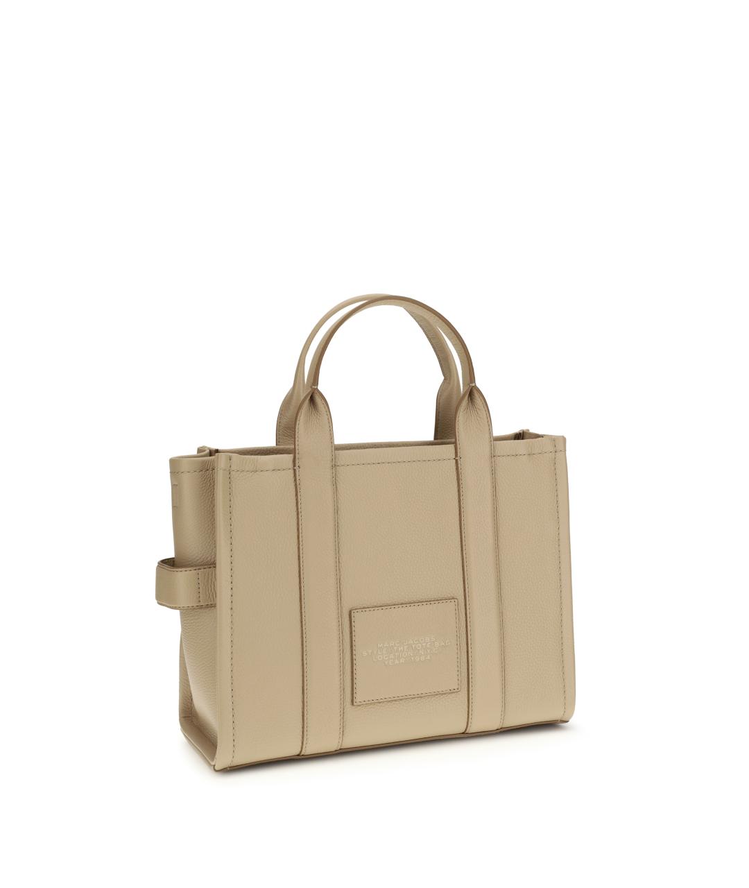 MARC JACOBS Бежевая кожаная сумка тоут, фото 3