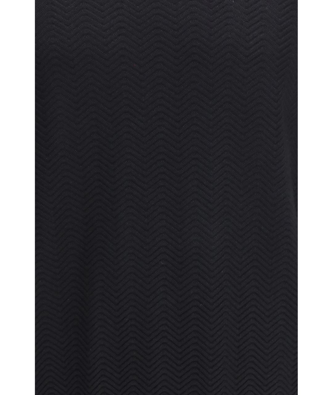 GIORGIO ARMANI Черный хлопковый джемпер / свитер, фото 3