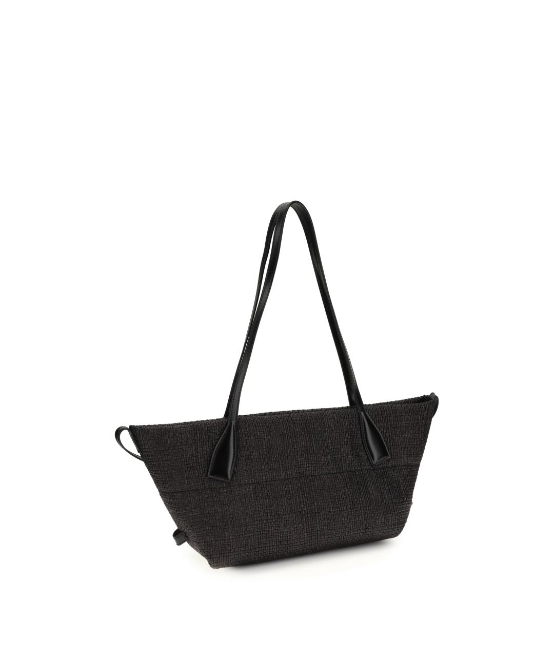 BALMAIN Черная пелетеная сумка тоут, фото 3