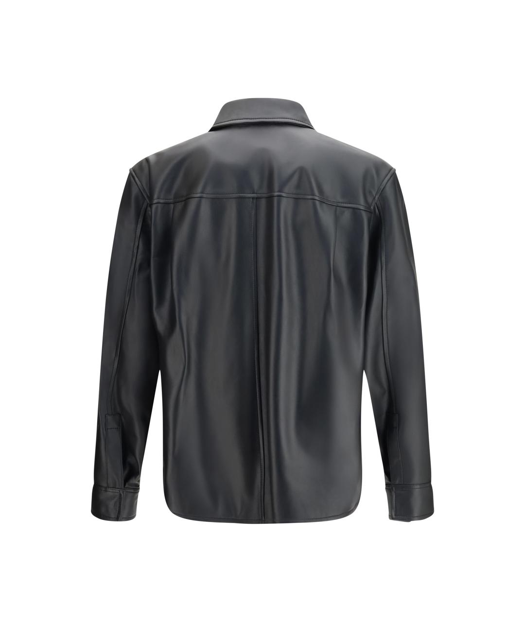 LOEWE Черная кожаная куртка, фото 2