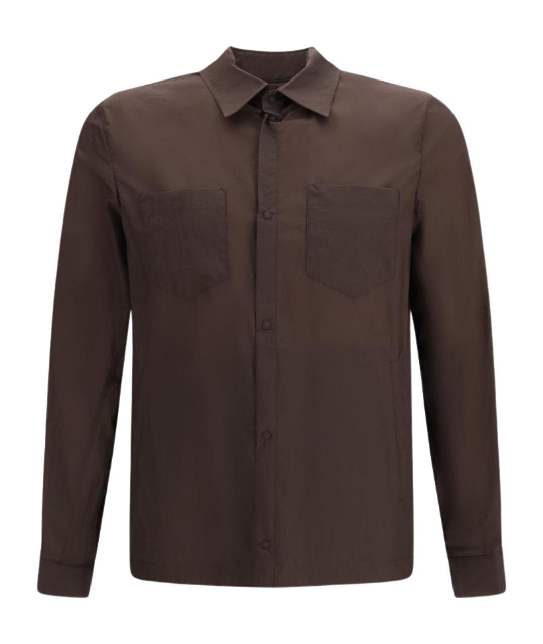 HERNO Коричневая кэжуал рубашка, фото 1