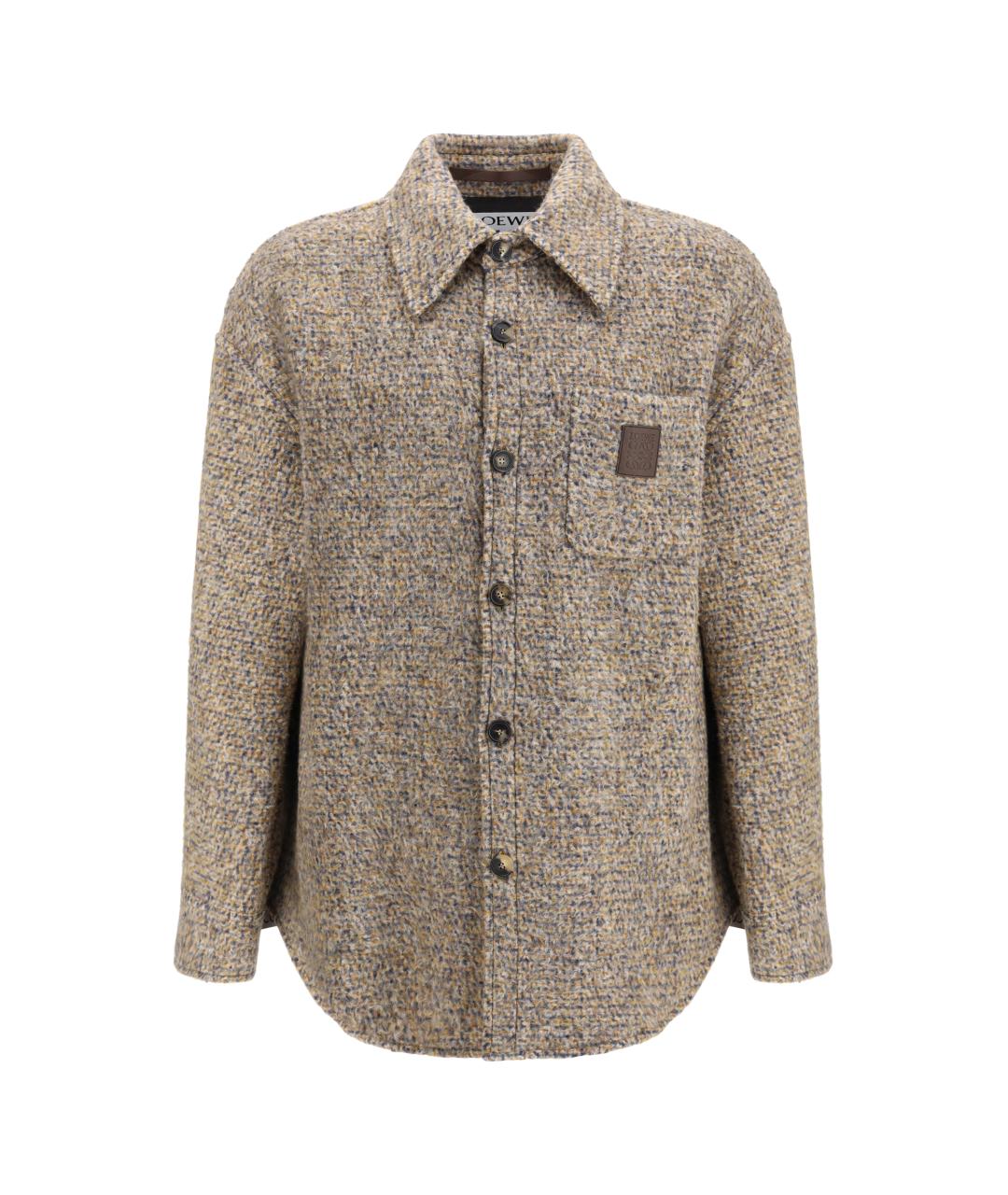 LOEWE Бежевая шерстяная куртка, фото 1