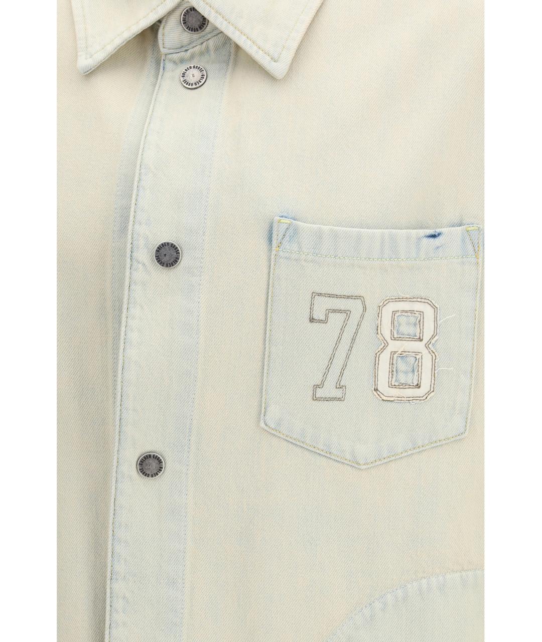 GOLDEN GOOSE DELUXE BRAND Бежевая хлопковая куртка, фото 3