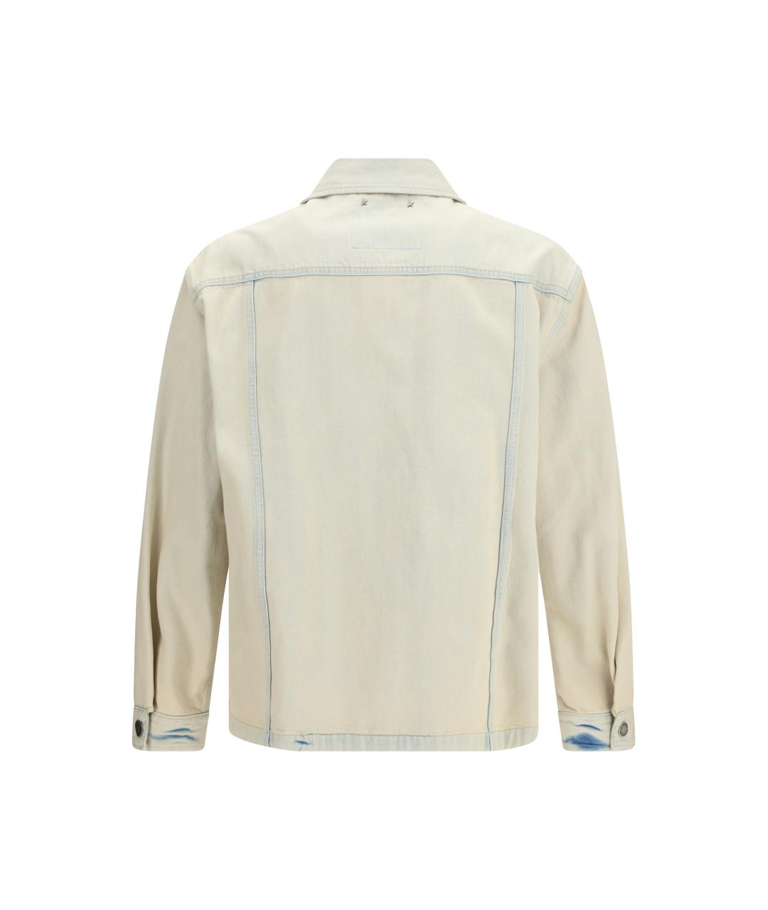 GOLDEN GOOSE DELUXE BRAND Бежевая хлопковая куртка, фото 2