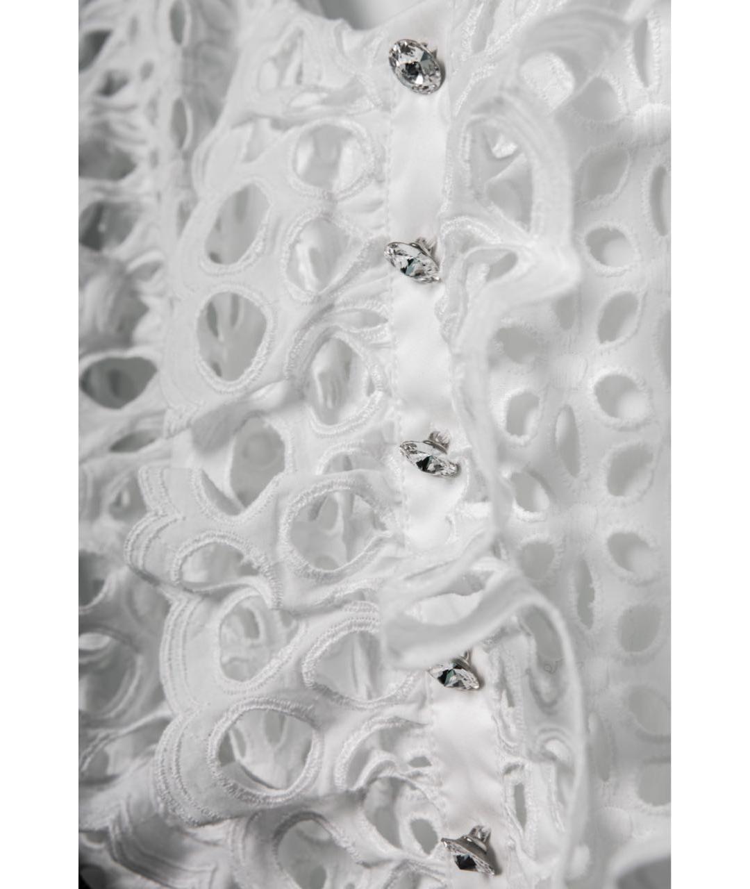 MARIA GRAZIA SEVERI Белое хлопковое повседневное платье, фото 7