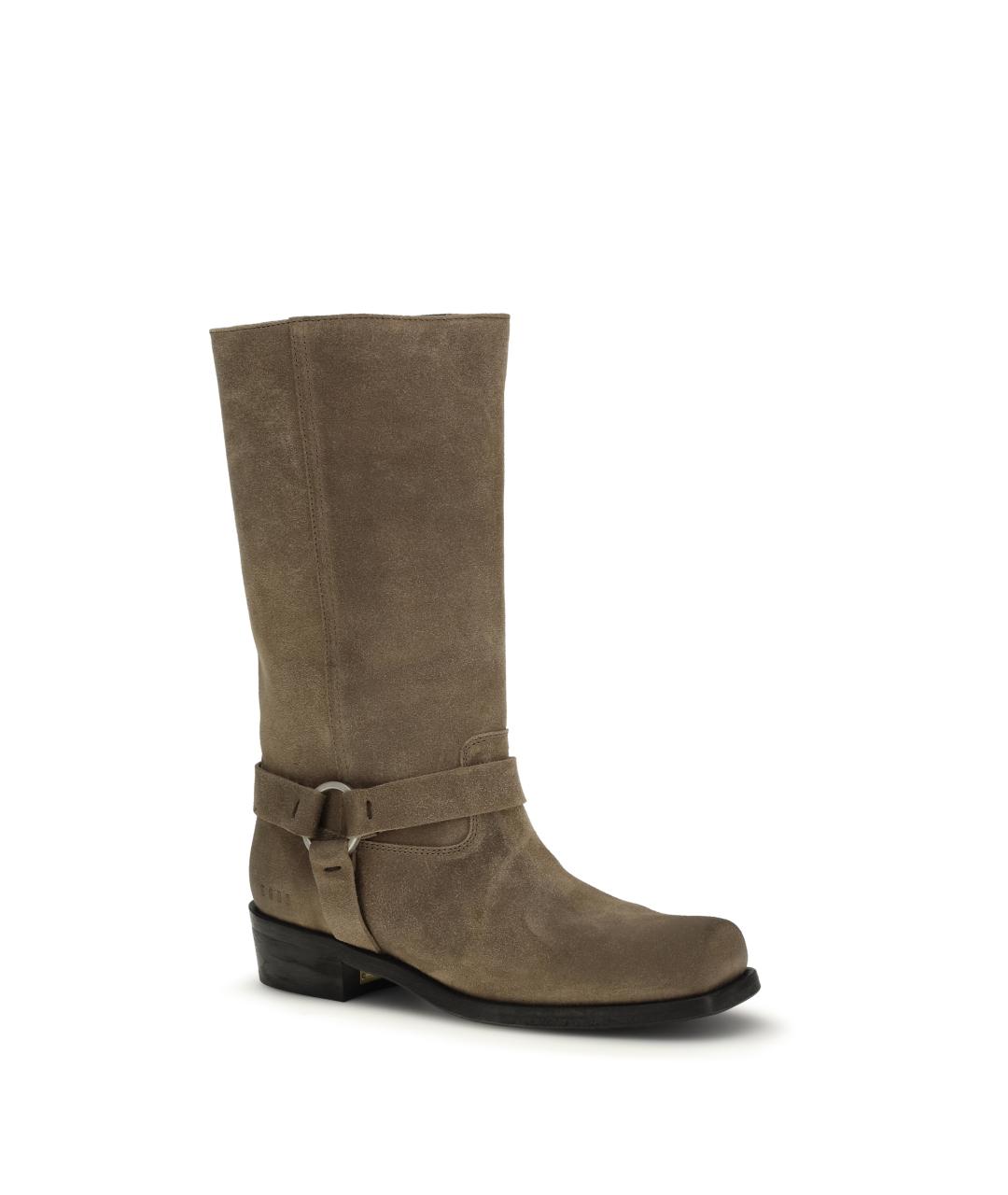 GOLDEN GOOSE DELUXE BRAND Серые замшевые сапоги, фото 2