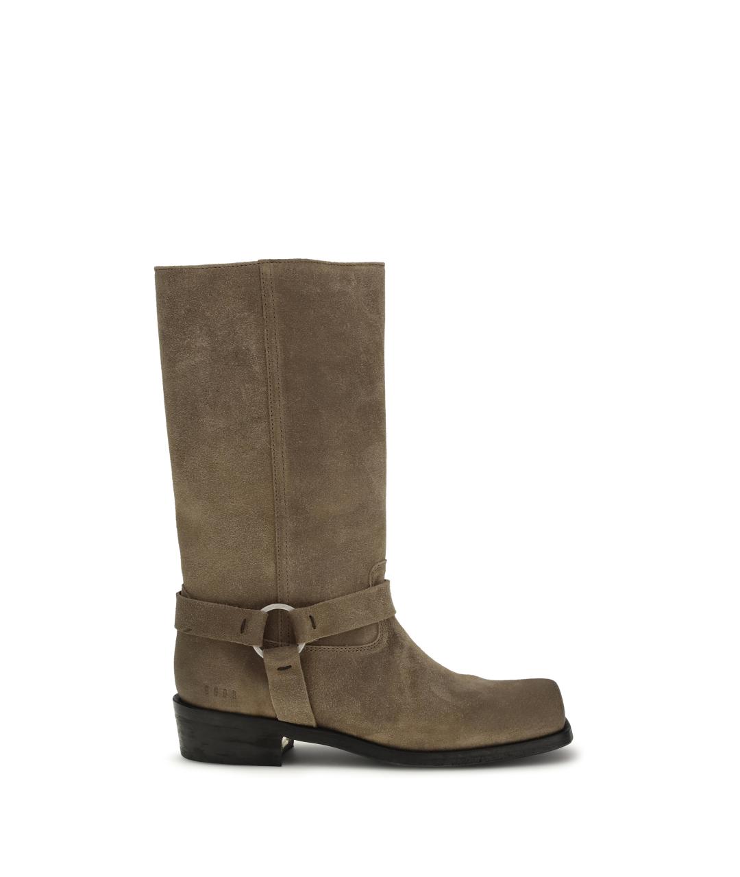 GOLDEN GOOSE DELUXE BRAND Серые замшевые сапоги, фото 1