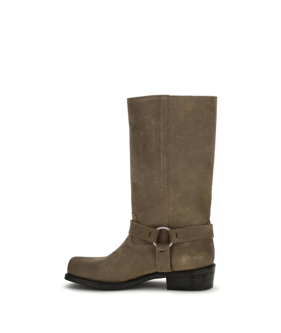 GOLDEN GOOSE DELUXE BRAND Серые замшевые сапоги, фото 3