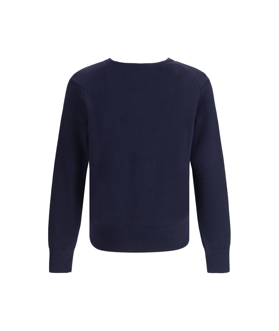 Ami Paris Синий шерстяной кардиган, фото 2