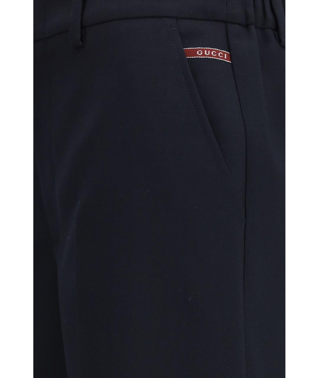 GUCCI Синие хлопковые шорты, фото 3