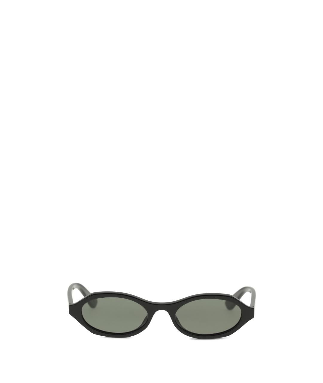 ALEXANDER MCQUEEN Черные пластиковые солнцезащитные очки, фото 4