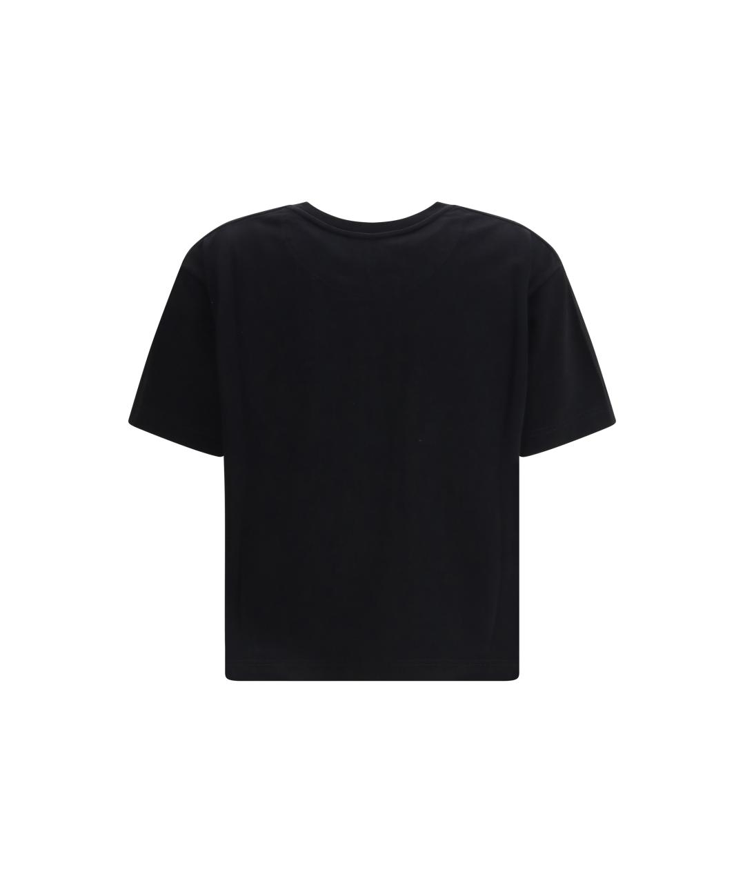 ALEXANDER MCQUEEN Черная хлопковая футболка, фото 2