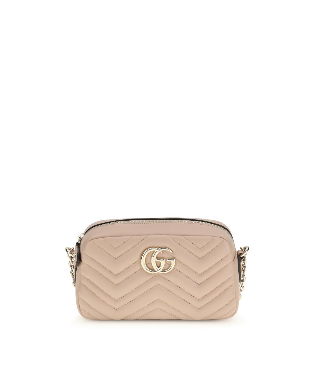 GUCCI Розовая кожаная сумка через плечо, фото 1