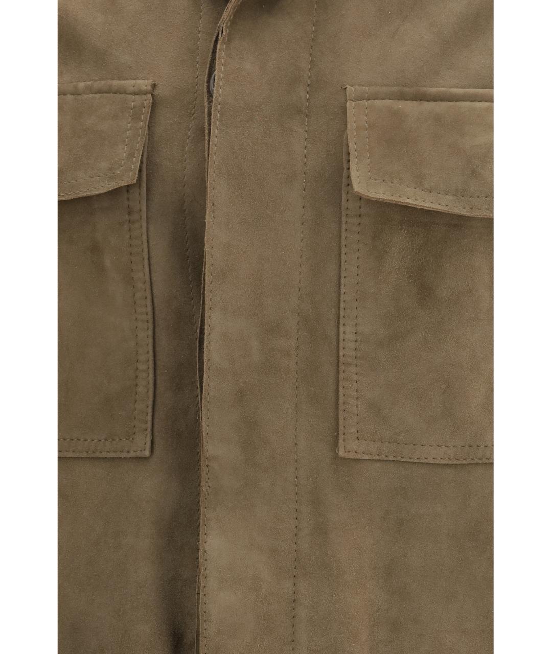 D'AMICO Коричневая замшевая куртка, фото 3