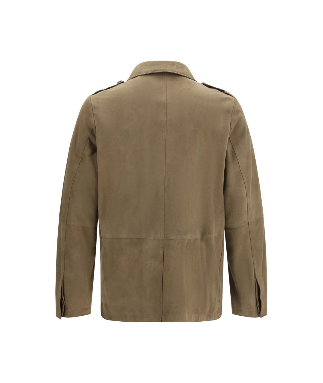 D'AMICO Коричневая замшевая куртка, фото 2